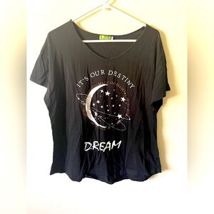 Mia Lucce Black “It’s Our Destiny. Dream” Sleepshirt